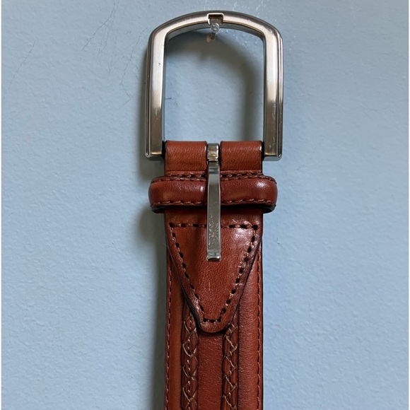 Daniel Cremieux Men’s Italian Full Grain Leather Belt Size 34 - Picture 3 of 9